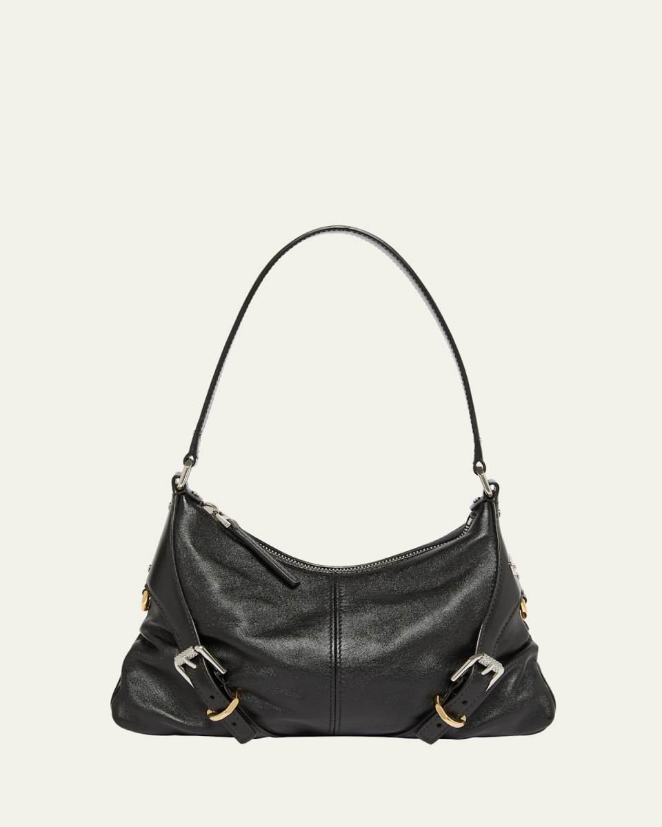 Voyou Harness Shoulder Bag in Shiny Leather